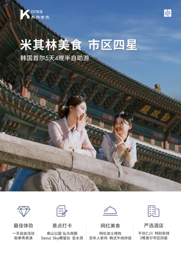 【樂游首爾】首爾 5天4晚美食品質(zhì)團